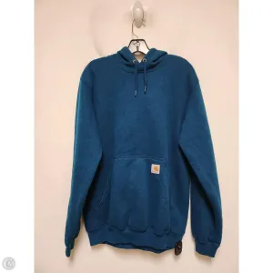 Athletic Sweatshirt Hoodie By Carhartt In Blue, Size: S Layered Look