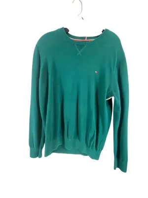 Sweatshirt Crewneck By Tommy Hilfiger In Green, Size: L Everyday Wear