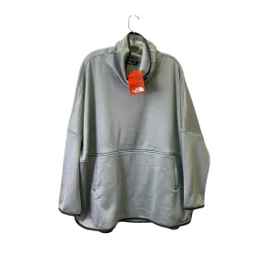 Trendy Trousers Athletic Sweatshirt Crewneck By The North Face In Grey, Size:1X