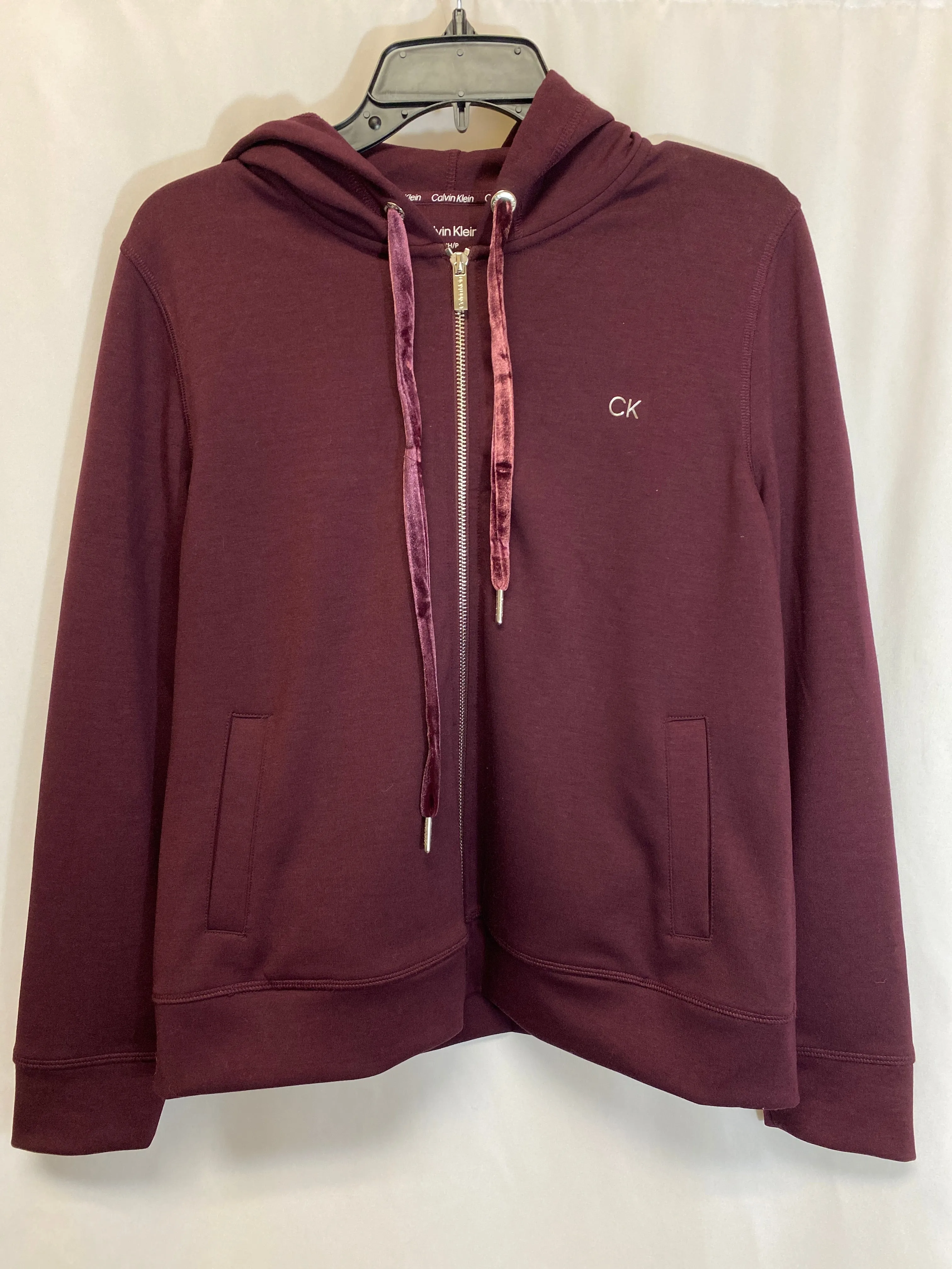 Sky Cool Sweatshirt Hoodie By Calvin Klein In Purple, Size: S