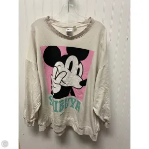 Activewear Clothing Sweatshirt Crewneck By H&m In Ivory, Size: Xl