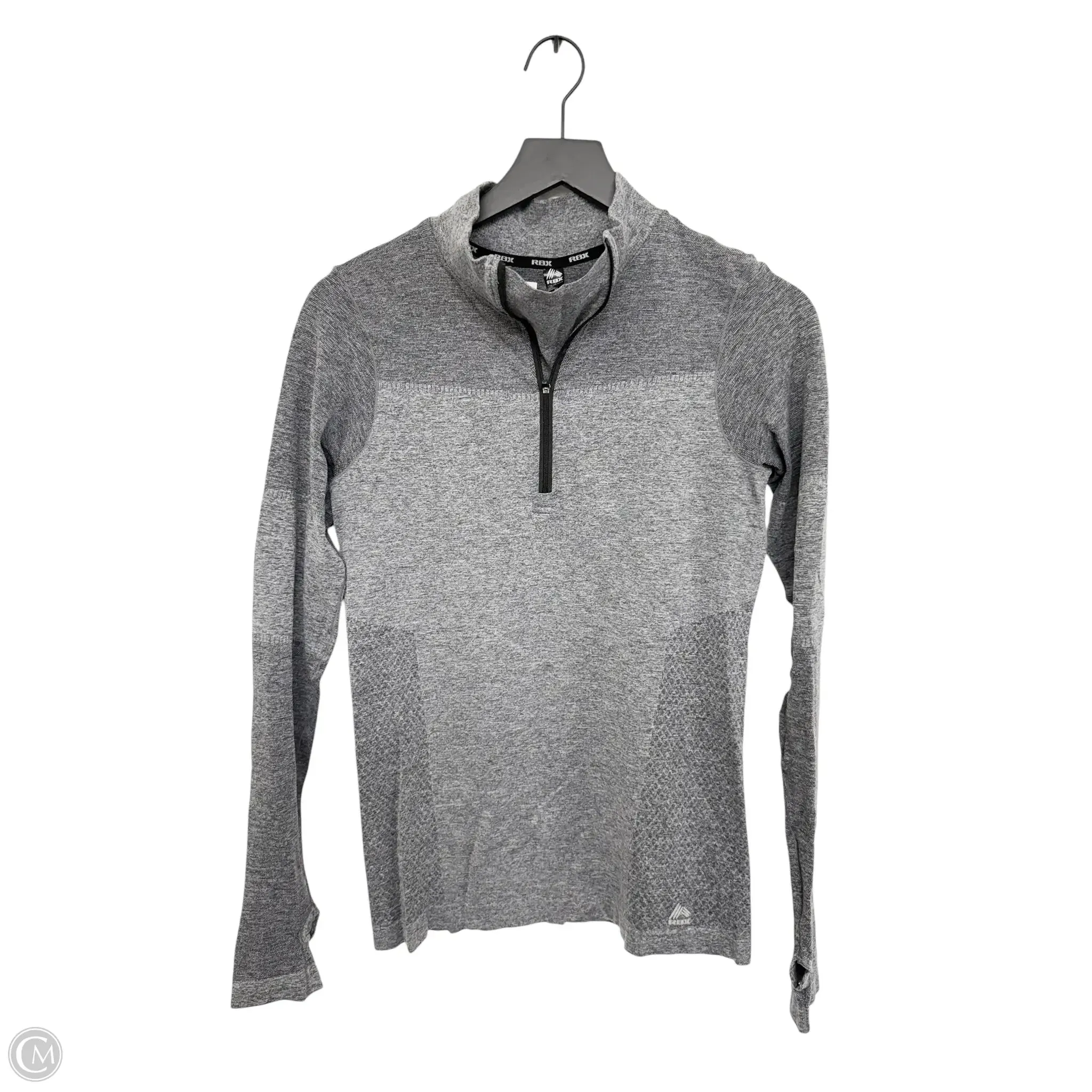 Athletic Sweatshirt Collar By Rbx In Grey, Size: M American Ease