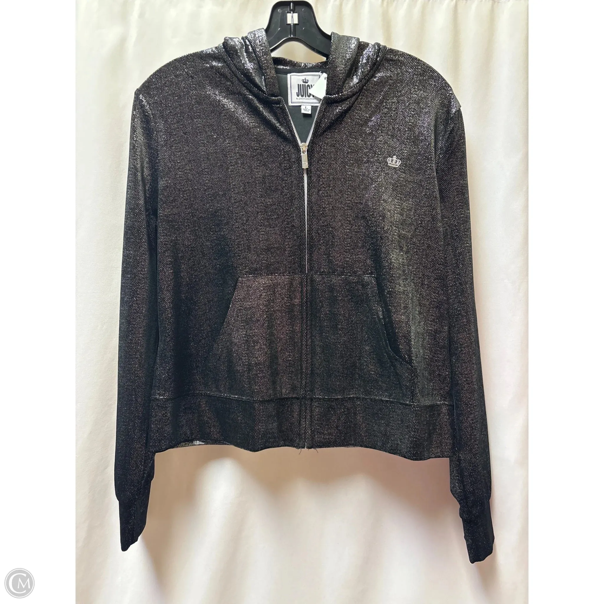 Conscious Fit Country Core Sweatshirt Hoodie By Juicy Couture In Silver, Size: Xl