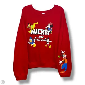 Sweatshirt Crewneck By Disney Store In Red, Size: Xxl Night Charm