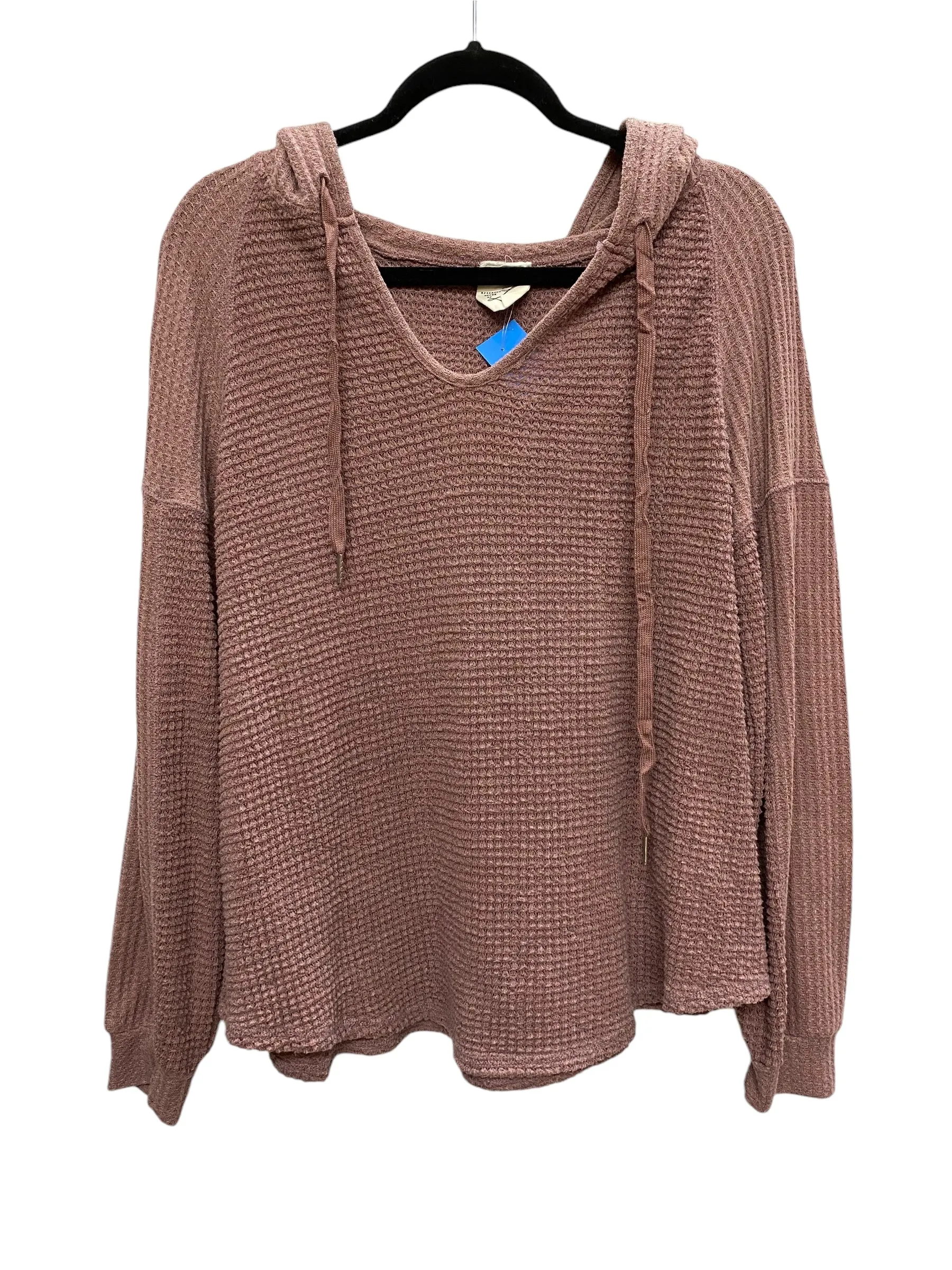 Sweatshirt Hoodie By Artistic Works By Lu In Purple, Size: S ElasticFree Cuffs