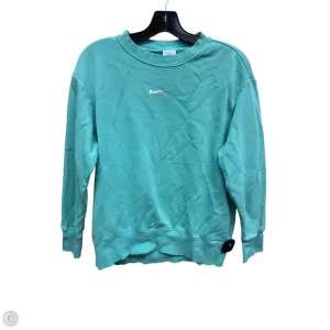 Athletic Sweatshirt Crewneck By Nike Apparel In Teal, Size: Xs Tech Mood