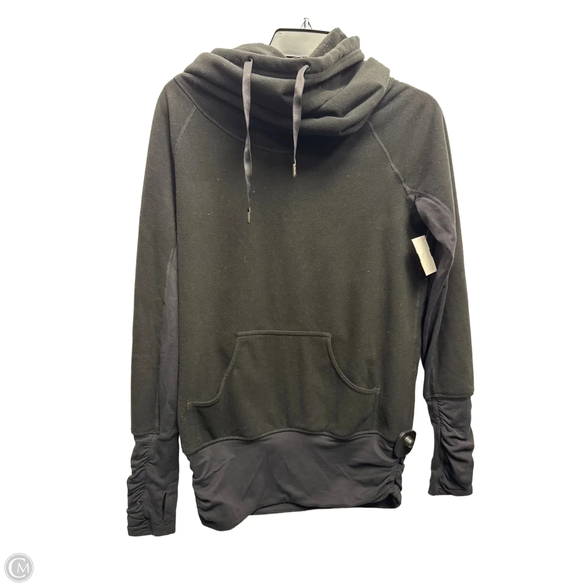 Easy Cool Luxury Touch Athletic Sweatshirt Collar By Lululemon In Black, Size: 4