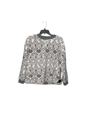 Tech Edge Sweatshirt Collar By Koolaburra By Ugg In Grey & White, Size: Mp