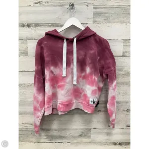 World Tone Conscious Core Sweatshirt Hoodie By Calvin Klein In Tie Dye Print, Size: L
