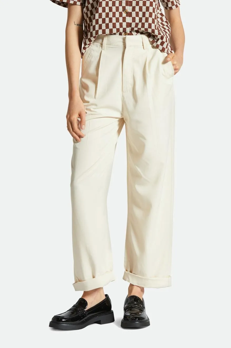 ReflectiveTrim Victory Trouser Pant - White Smoke