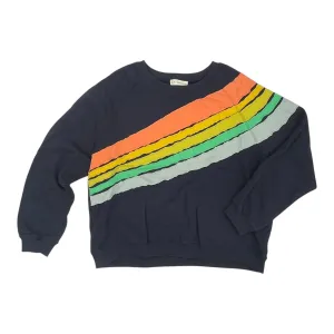 Sweatshirt Crewneck By By Together In Navy, Size:L FlexibleCollar