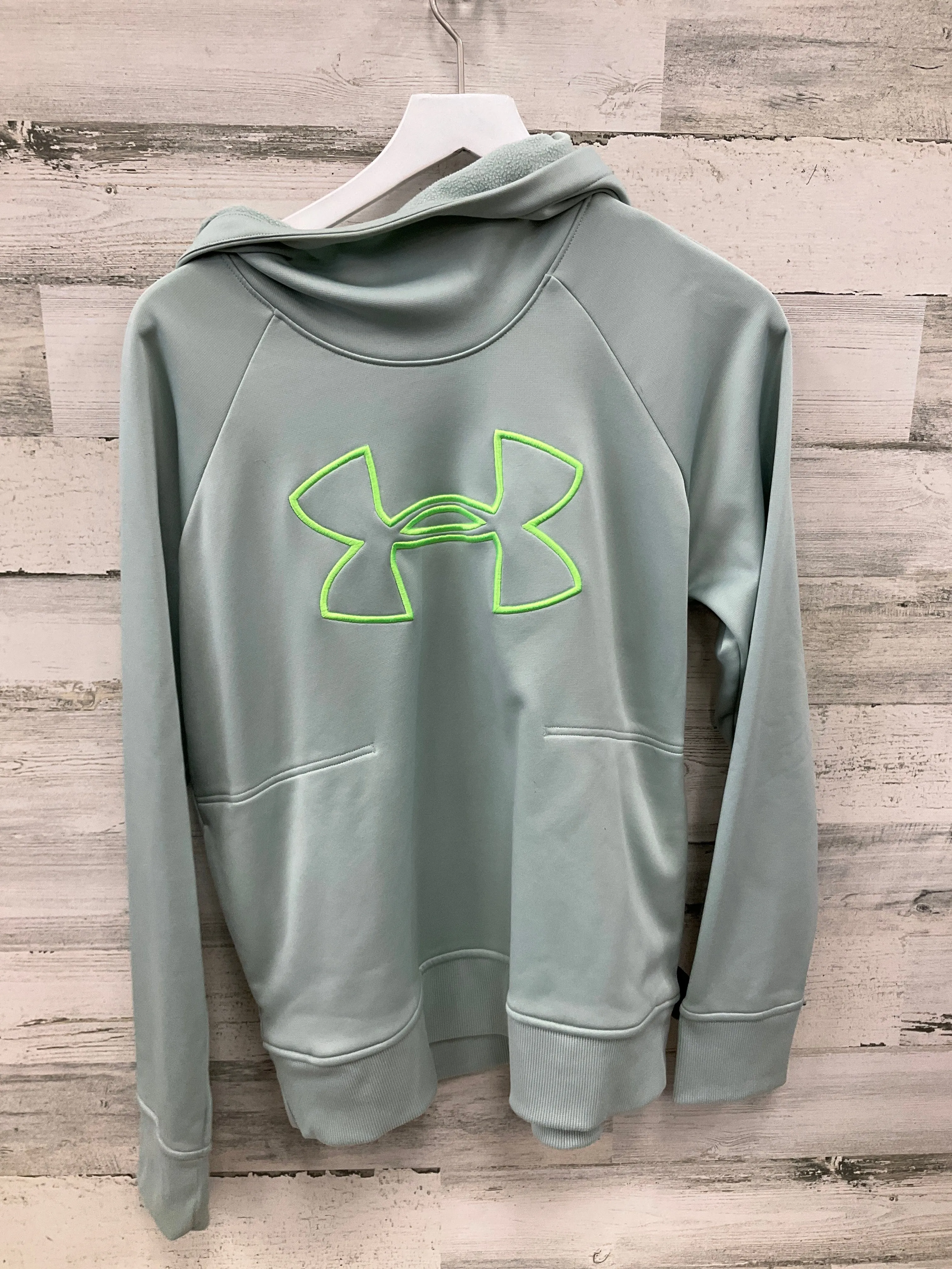 Sweatshirt Crewneck By Under Armour In Green, Size: L AbrasionFree Edging