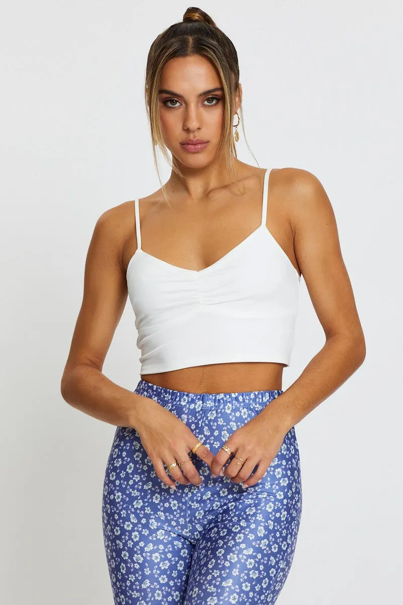 AllSeasonWear White Crop Top