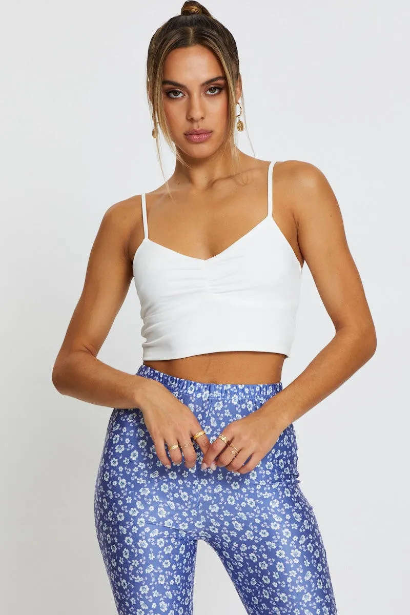 Durable materials White Crop Top