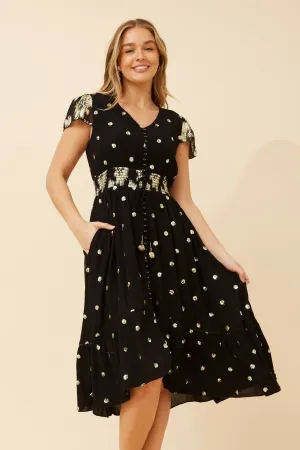 Silk Flow RASHANA SEQUIN MIDI DRESS