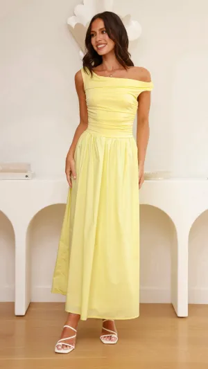 Timeless Silhouettes Cool Shade Immy Midi Dress - Yellow