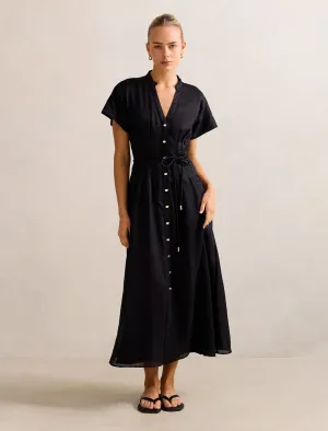 Jemma Shirt Midi Dress European Charm Bohemian-inspired midi