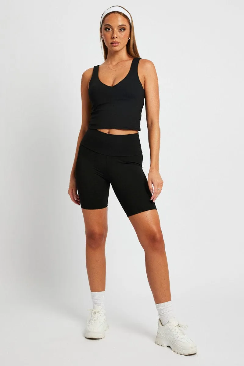 Black Bike Shorts High Waisted hospitality industry