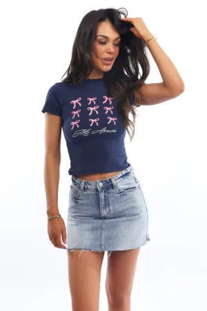 Blue Graphic Tee Short Sleeve insulated