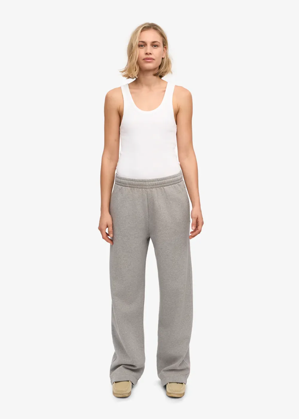 Eco Friendly Dyeing Organic Straight Leg Sweatpants