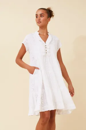 Inner Glow Campus Vibe ALANIS BRODERIE ANGLAISE DRESS