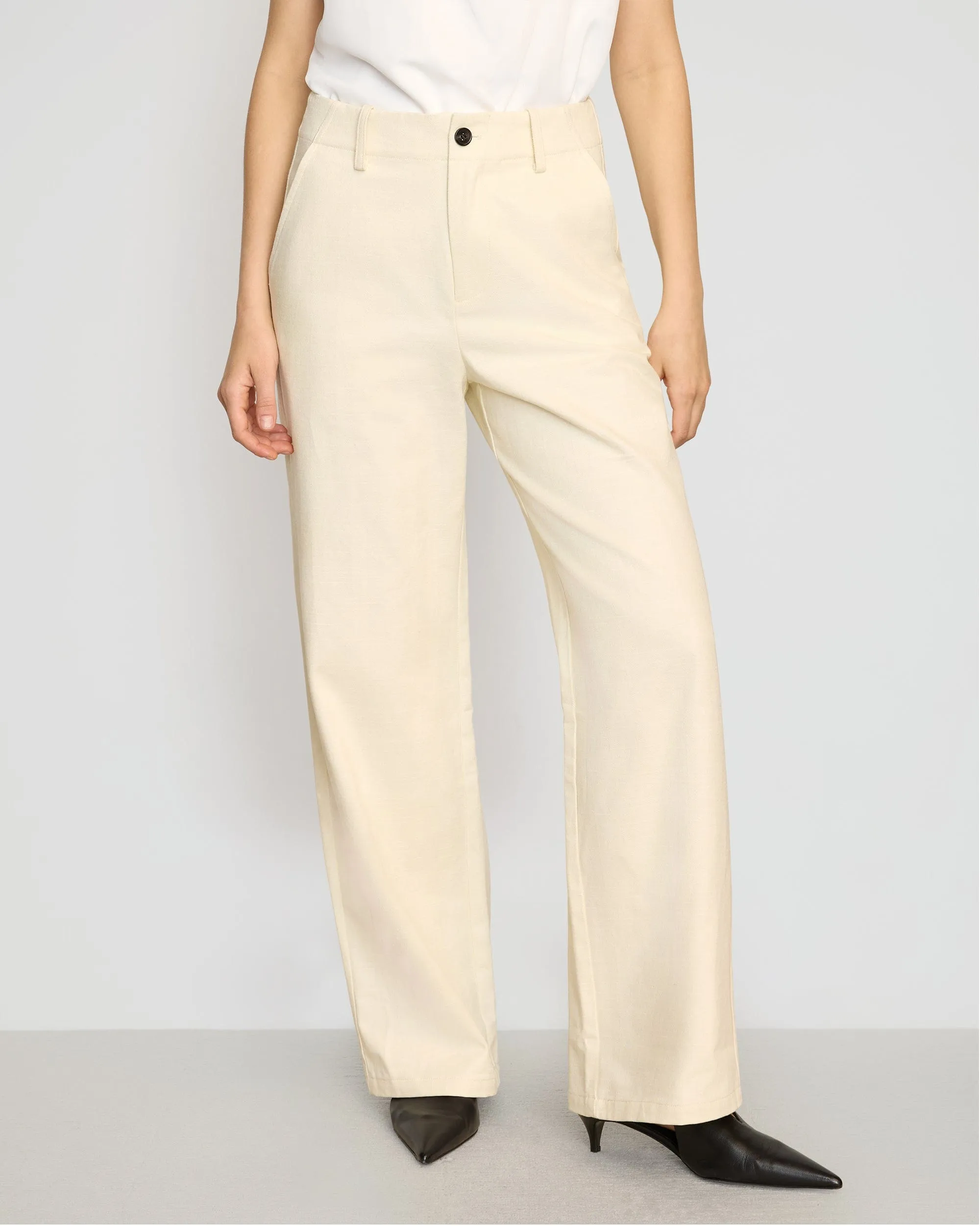Aster Herringbone Denim Pant Work Friendly