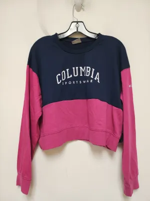 Athletic Sweatshirt Crewneck By Columbia In Blue & Pink, Size: Xl ComfortStretch