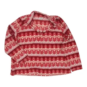 Sweatshirt Collar By Croft And Barrow In Red & White, Size:3X Outdoor Gear