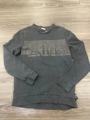 Sweatshirt Crewneck By Calvin Klein In Black, Size: M Run Ready Comfy Fashion