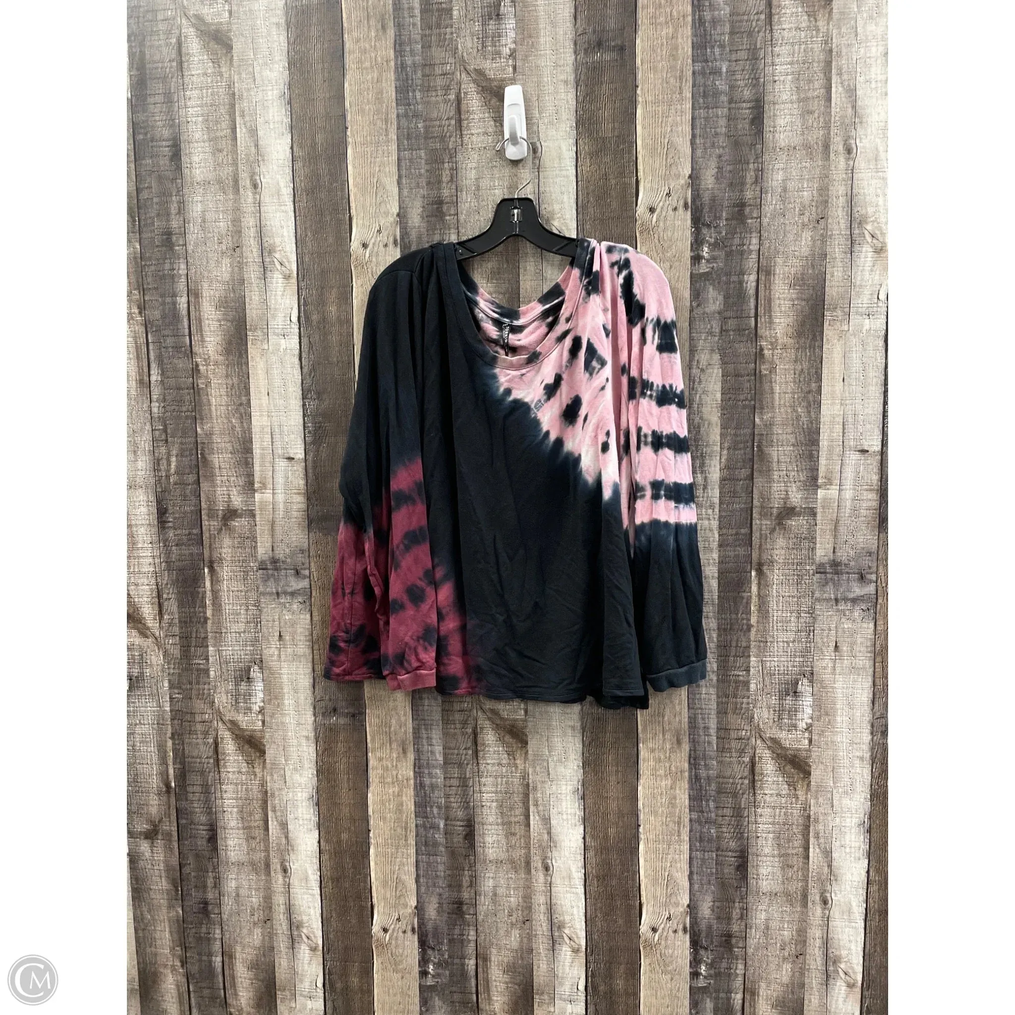 Cyber Glow Saga Vibe Sweatshirt Collar By Torrid In Tie Dye Print, Size: 3x