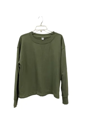 Athletic Sweatshirt Crewneck By Old Navy In Green, Size: M VersatileCuff UVProtectionCloth