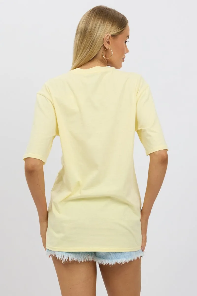 Yellow Graphic Tee Short Sleeve HighVisibility