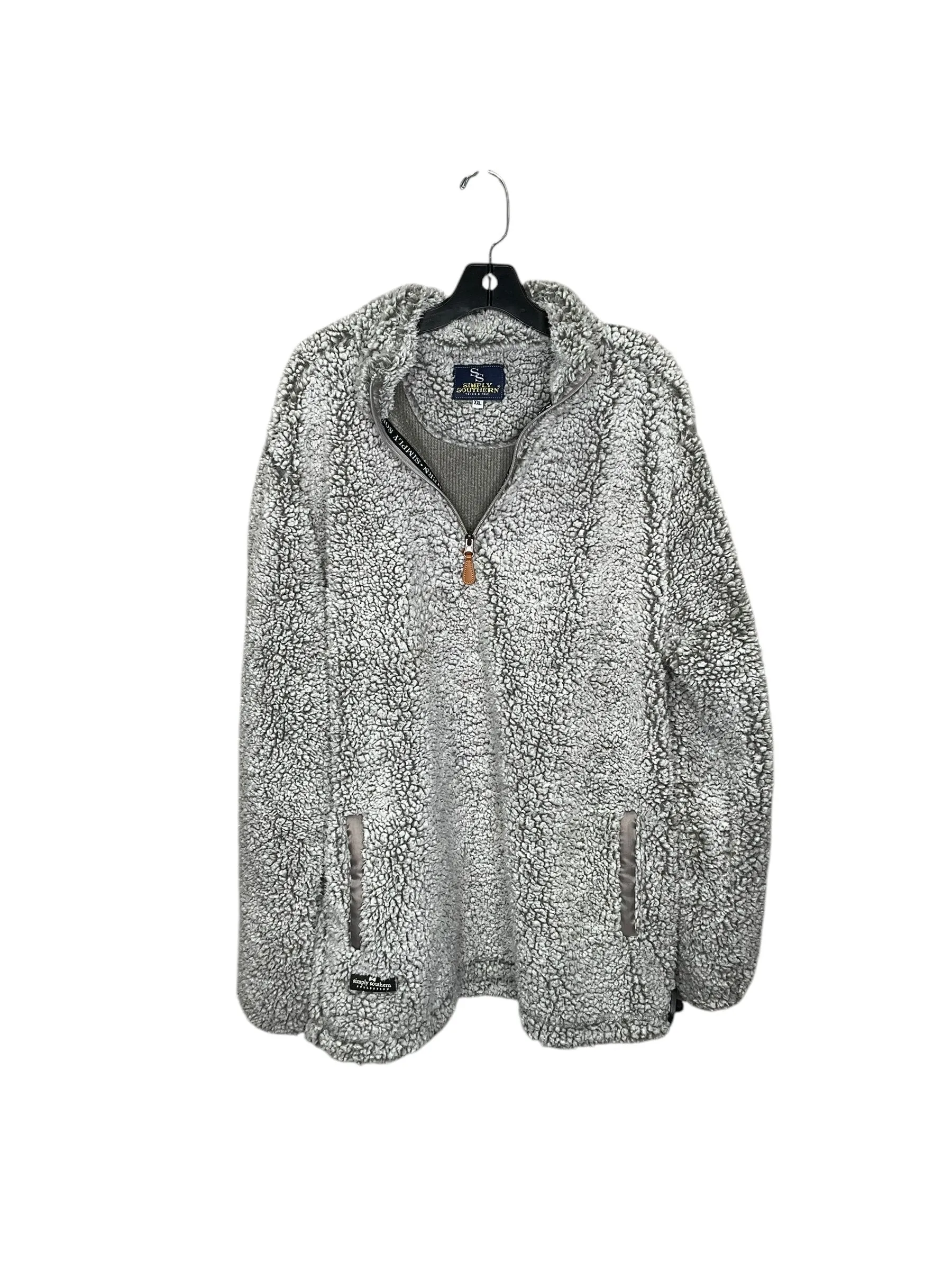 Comfortable Fashion EcoConscious Production Sweatshirt Collar By Simply Southern  Size: 1x