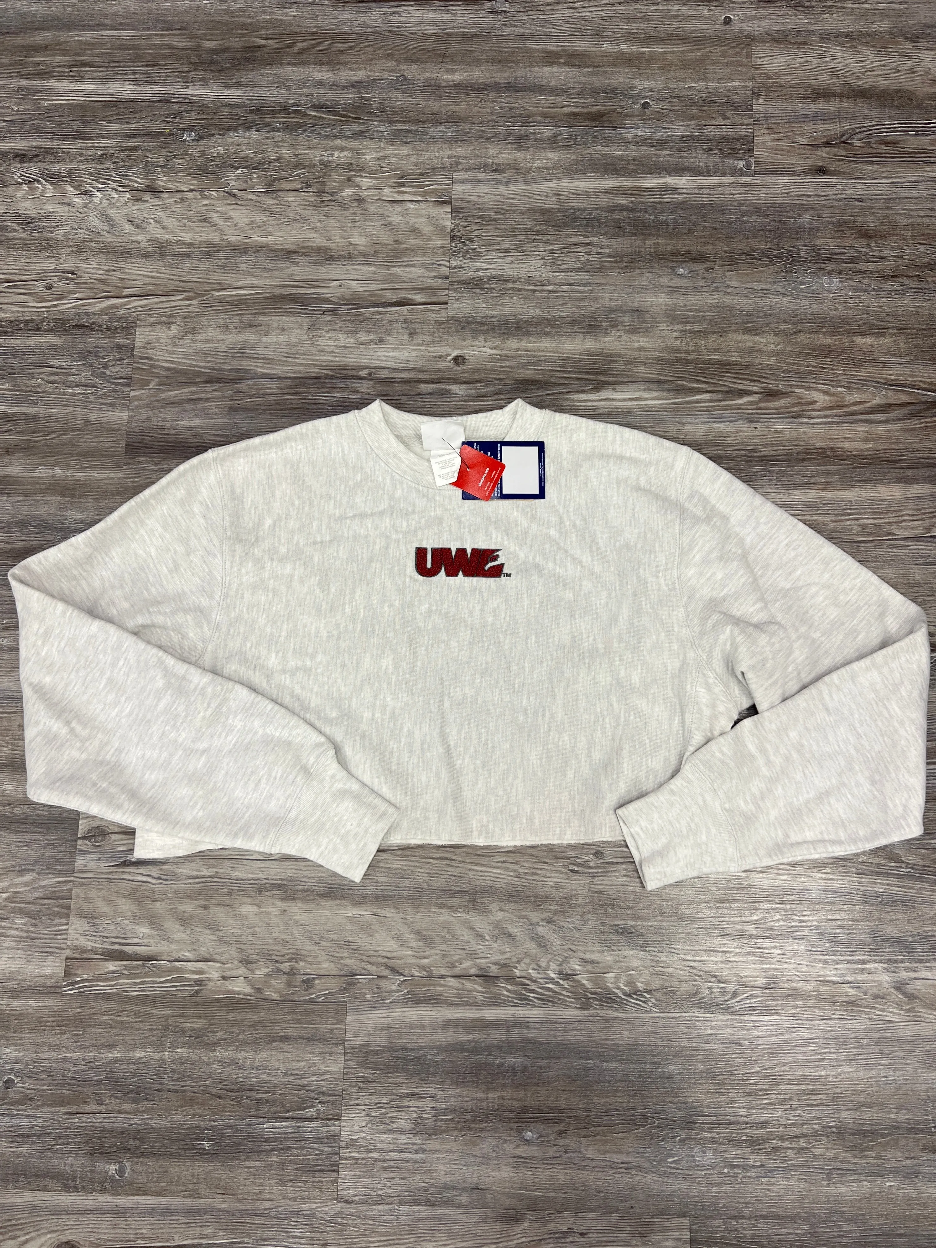 Sweatshirt Crewneck By Champion In Grey, Size: M Casual Protection