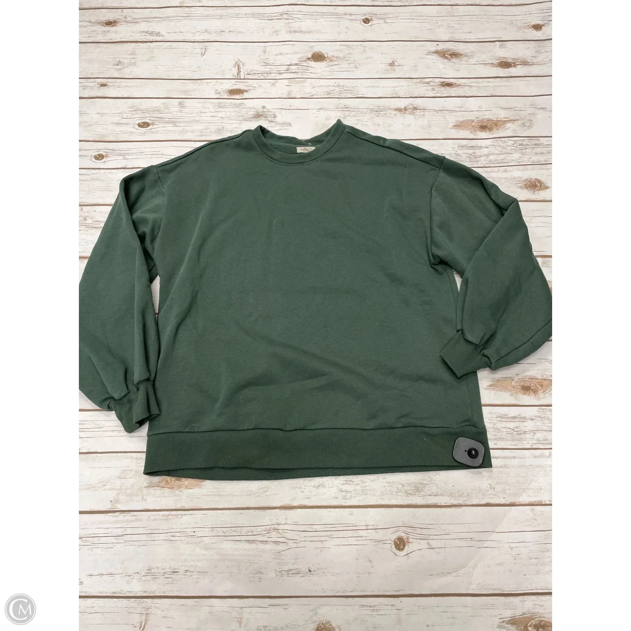 Sweatshirt Crewneck By Pilcro In Green, Size: S Relaxed Wear NonRestrictiveFit