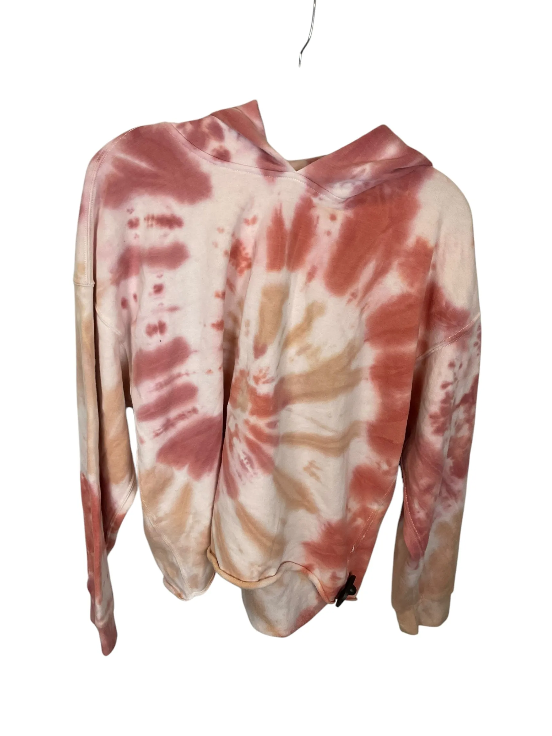 AntiPillingFabric Sweatshirt Hoodie By Abercrombie And Fitch In Tie Dye Print, Size: L