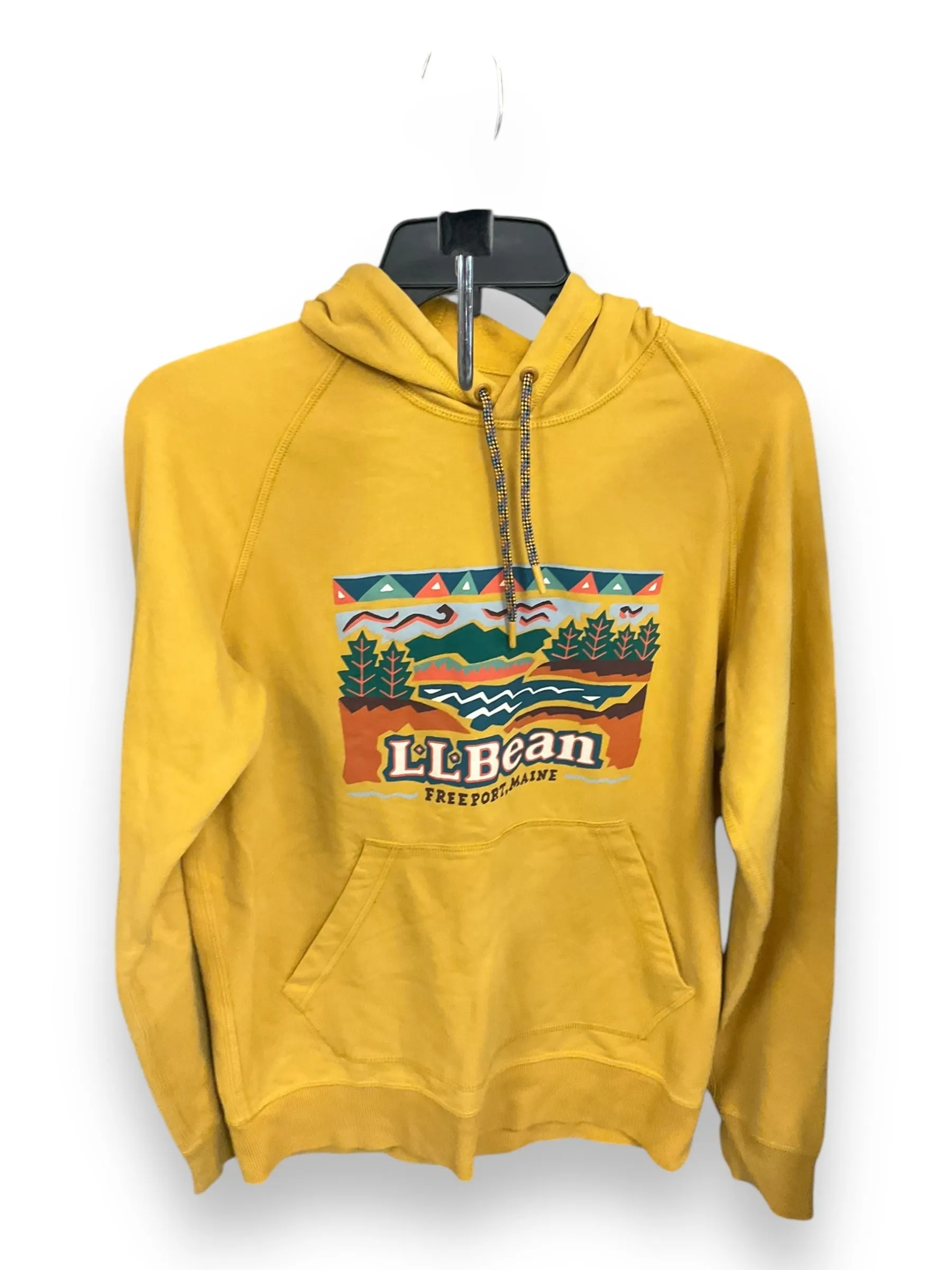 Sweatshirt Hoodie By L.l. Bean In Yellow, Size: S Storm Core QuickAccess Pockets
