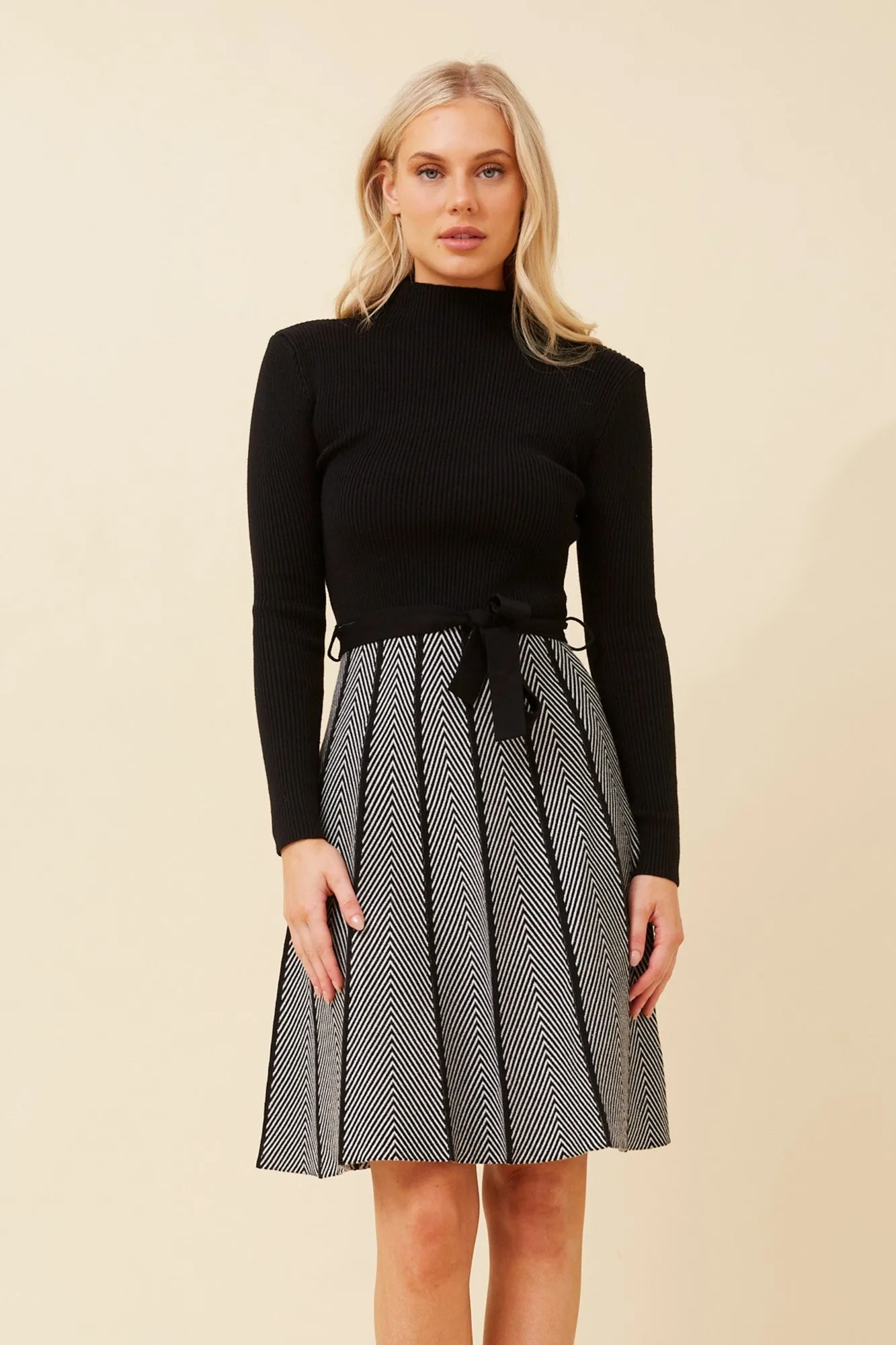 NonChafe AMRITA FIT AND FLARE KNIT DRESS
