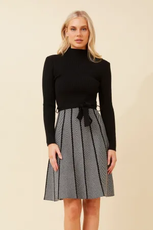 SeamlessFit AMRITA FIT AND FLARE KNIT DRESS