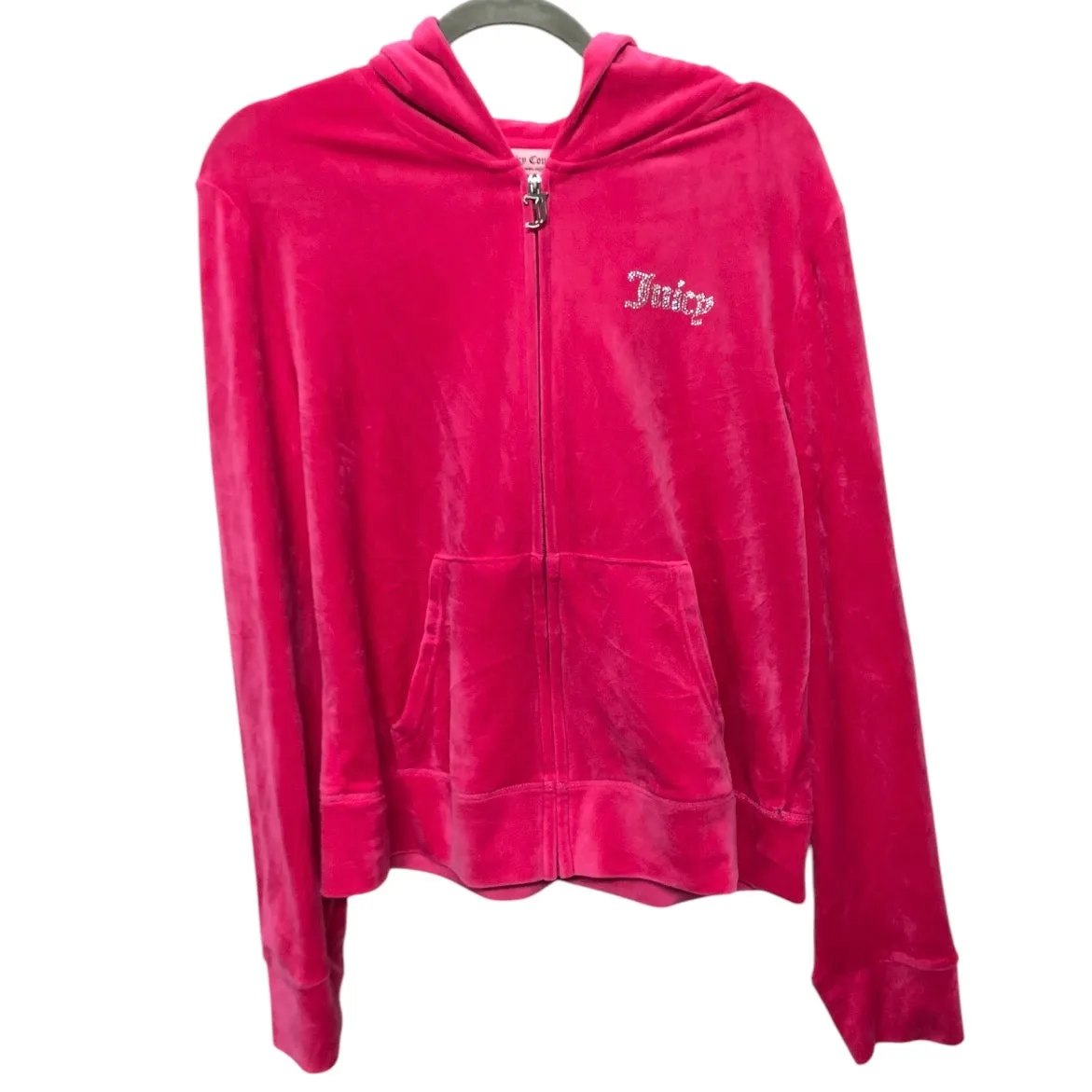 Sweatshirt Hoodie By Juicy Couture In Pink, Size:Xl Airtight Zipper