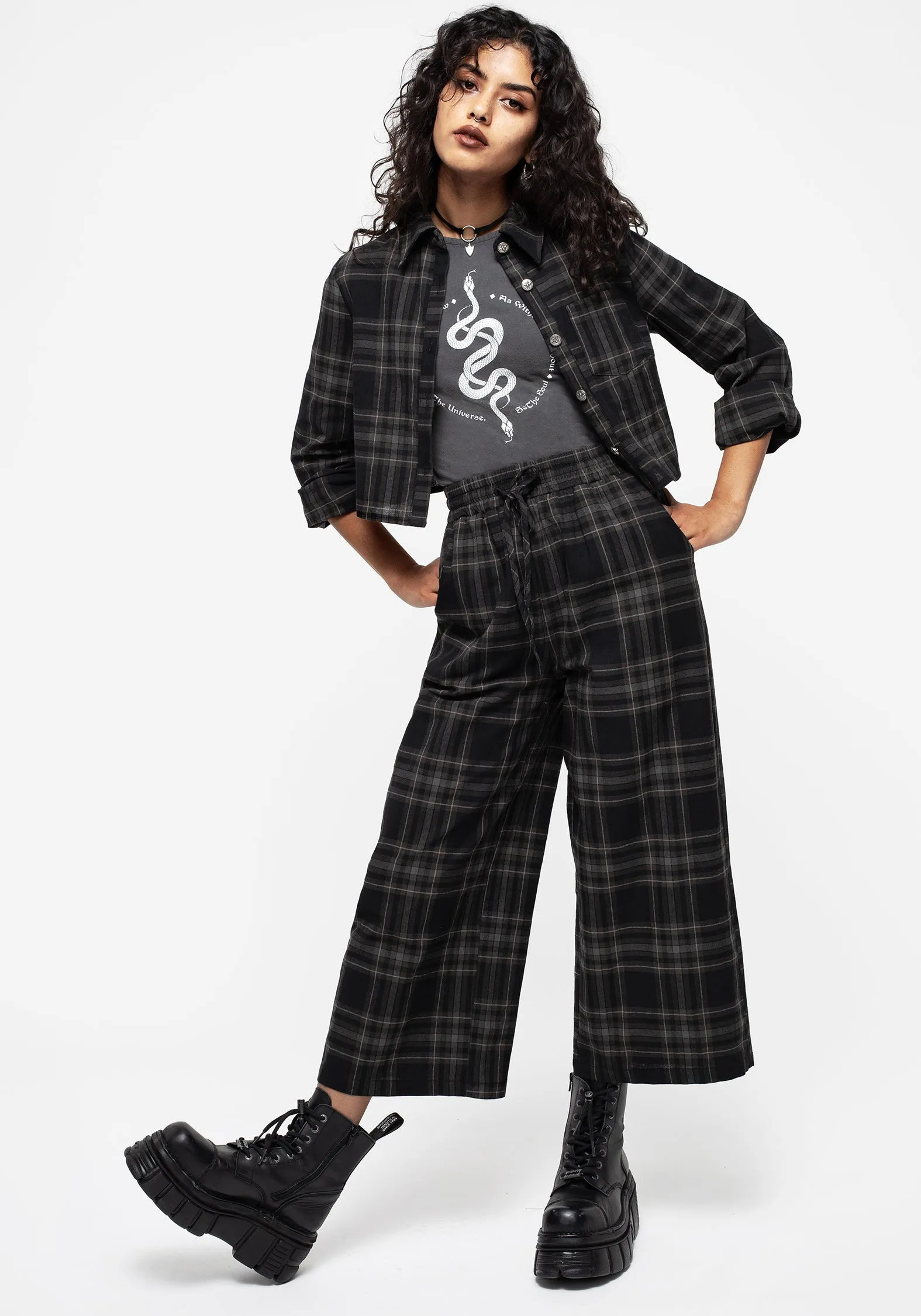 FadeResistant Clover Check Crop Trousers