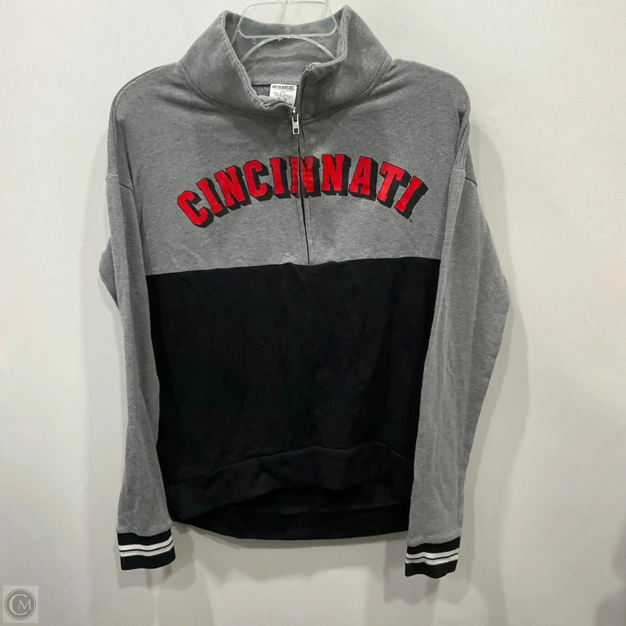 Sweatshirt Collar By Pink In Grey, Size: Xs NonRestrictive Design