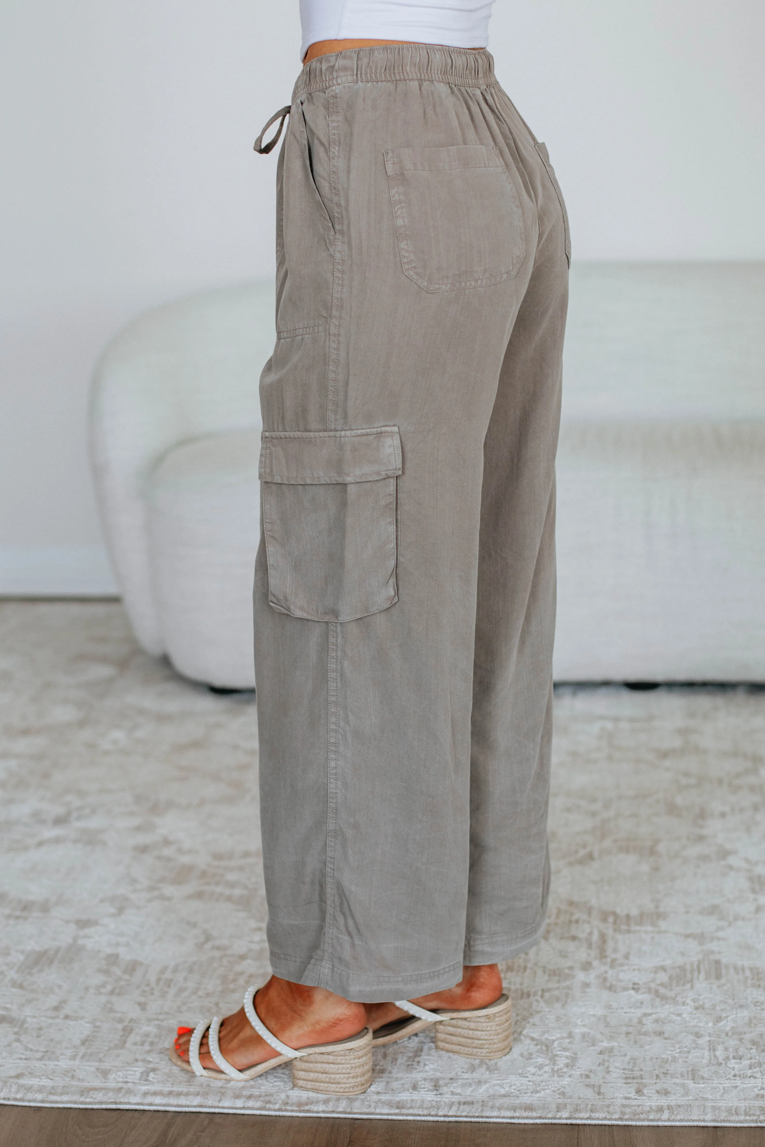 AntiPillingFabric Wylie Cargo Pants - Taupe