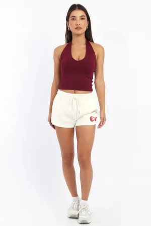vacation look White Track Shorts