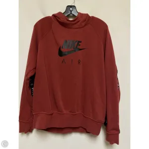 Sweatshirt Hoodie By Nike Apparel In Red, Size: Xl PreShrunk Cotton Urban Pulse