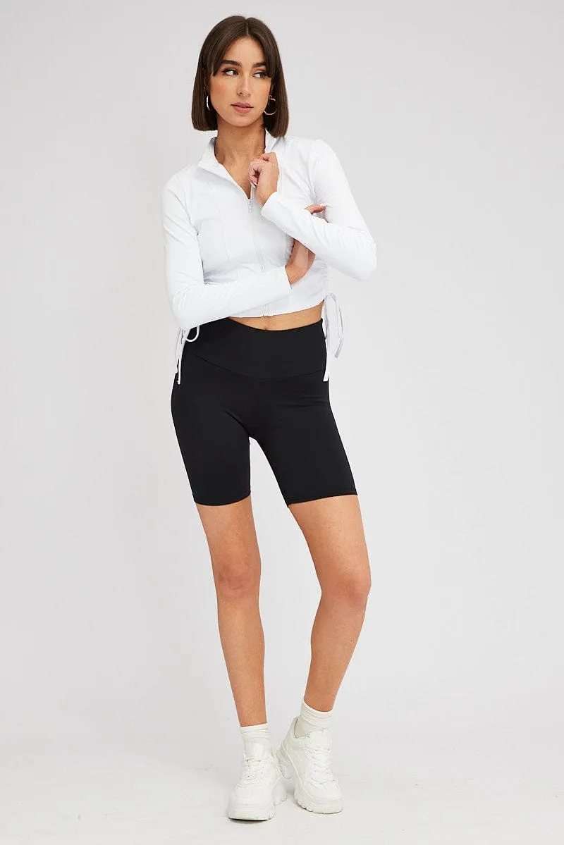 snowboard clothing Black Bike Shorts