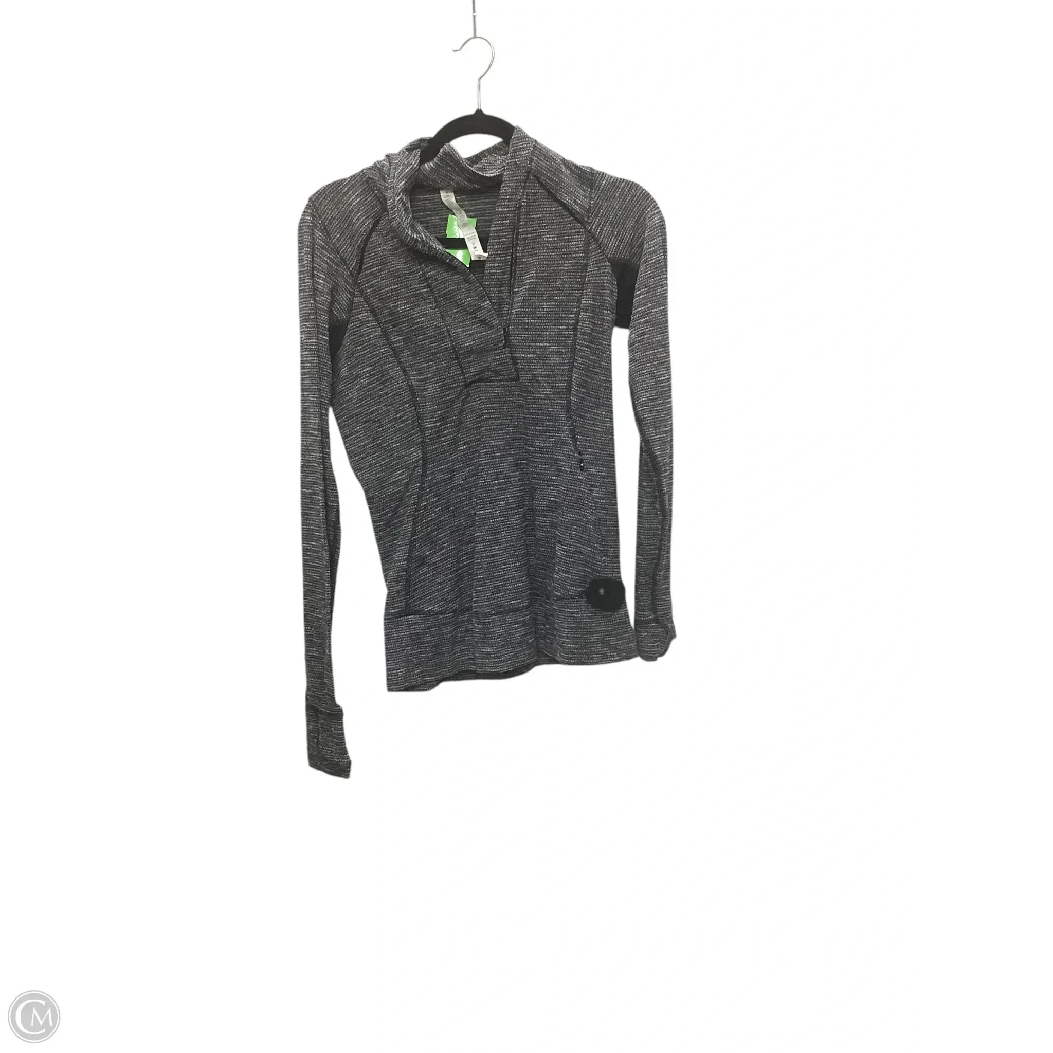 Athletic Sweatshirt Collar By Lululemon In Grey, Size: 6 World Tone AbrasionResistantThread