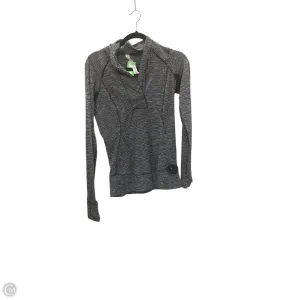 Athletic Sweatshirt Collar By Lululemon In Grey, Size: 6 World Tone AbrasionResistantThread