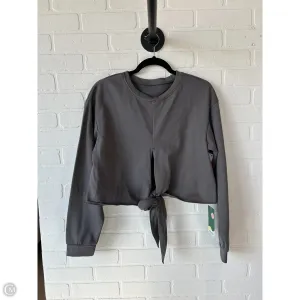 Athletic Sweatshirt Crewneck By Clothes Mentor In Grey, Size: M Versatile Hat