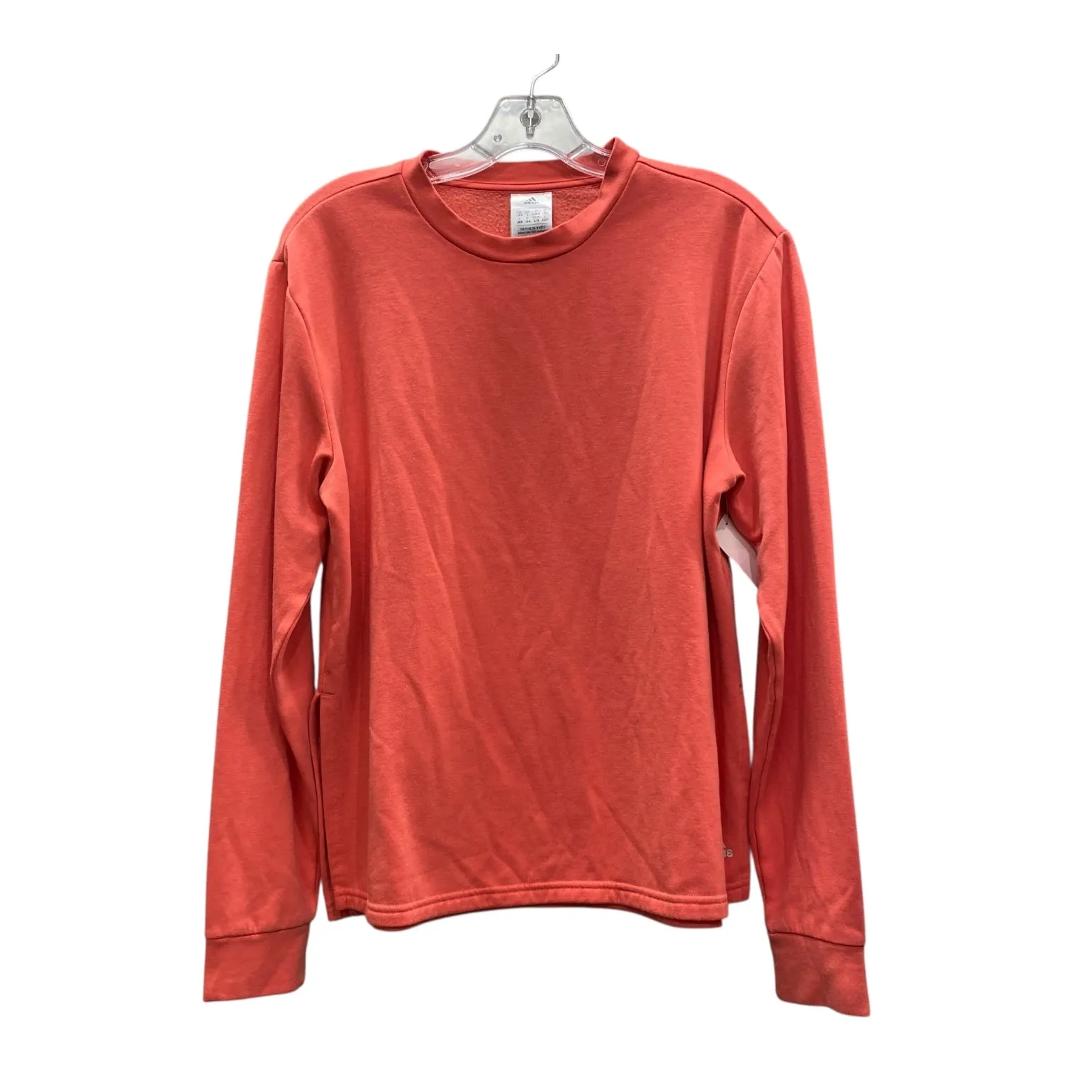 Pure Cotton Sweatshirt Crewneck By Adidas In Orange, Size:L